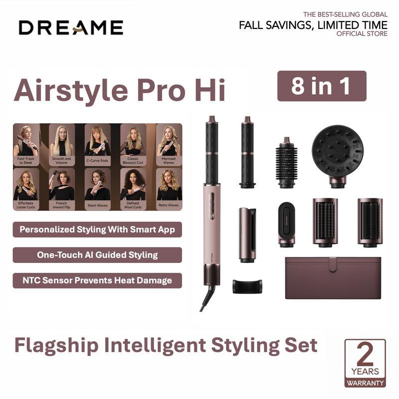 【Oferta Limitada】Moldeador de Cabello 7 en 1 con Secado Rápido, Set de Peinado 4 en 1, Voltaje de 110-120 V, 2 Barriles Rizadores, Efecto Voluminizador, Cepillo Alisador y Herramientas para Rizar y Secar el Cabello