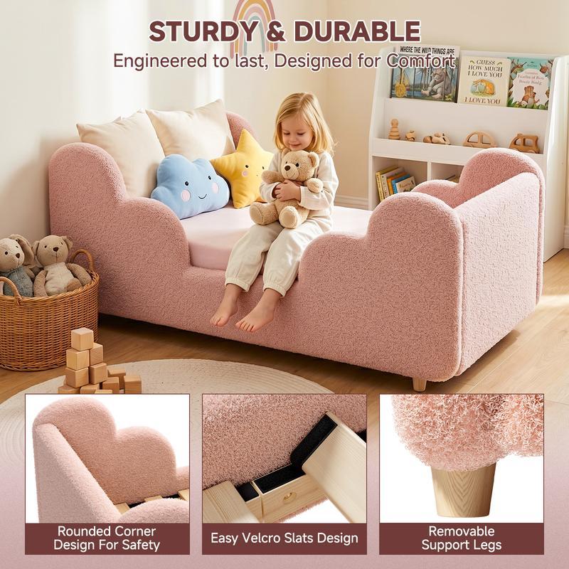 La cama ideal para tu pequeño. Segura, cómoda, con barandal desmontable y fácil de adaptar a su crecimiento.