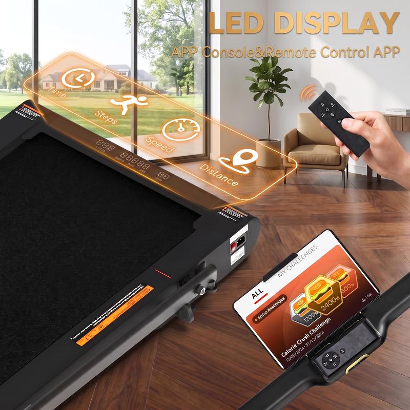 Caminadora Plegable con Pasamanos, Máquina de Ejercicio 5 en 1, Inclinación Manual y Automática, Portátil