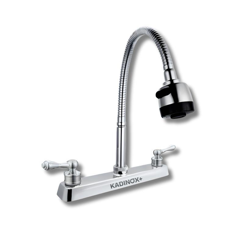 Fregadero Tarja Empotrar Acero Inoxidable 80x50 Con Kit De Instalacion Con Mezcladora Flexible Para Cocina