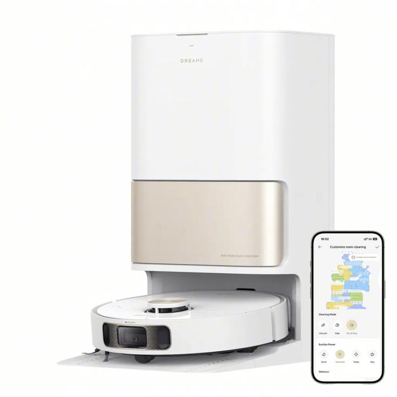 【Oferta Limitada】Robot Aspiradora y Trapeador, Succión de 10,000 Pa, Tecnología MopExtend, Base Todo en Uno, Vaciado Automático hasta 75 Días, Autolavado y Secado de Mopas, Evasión Inteligente de Obstáculos y Limpieza de Alfombras