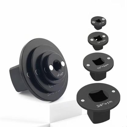 Juego de Adaptadores de Impacto de Perfil Bajo 4 Piezas, Adaptadores de Matraca 1/4" a 3/8", 3/8" a 1/2", 1/2" a 3/4" y 3/4" a 1" para Espacios Reducidos