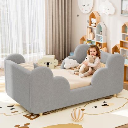 La cama ideal para tu pequeño. Segura, cómoda, con barandal desmontable y fácil de adaptar a su crecimiento.