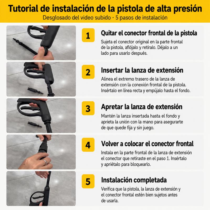 4200W Hidrolavadora Electrica Portátil profesional de alta presión, 5000PSI, 60 Hz, es un equipo portátil de alto rendimiento para lavar vehículos, adecuado para uso industrial, comercial y doméstico.