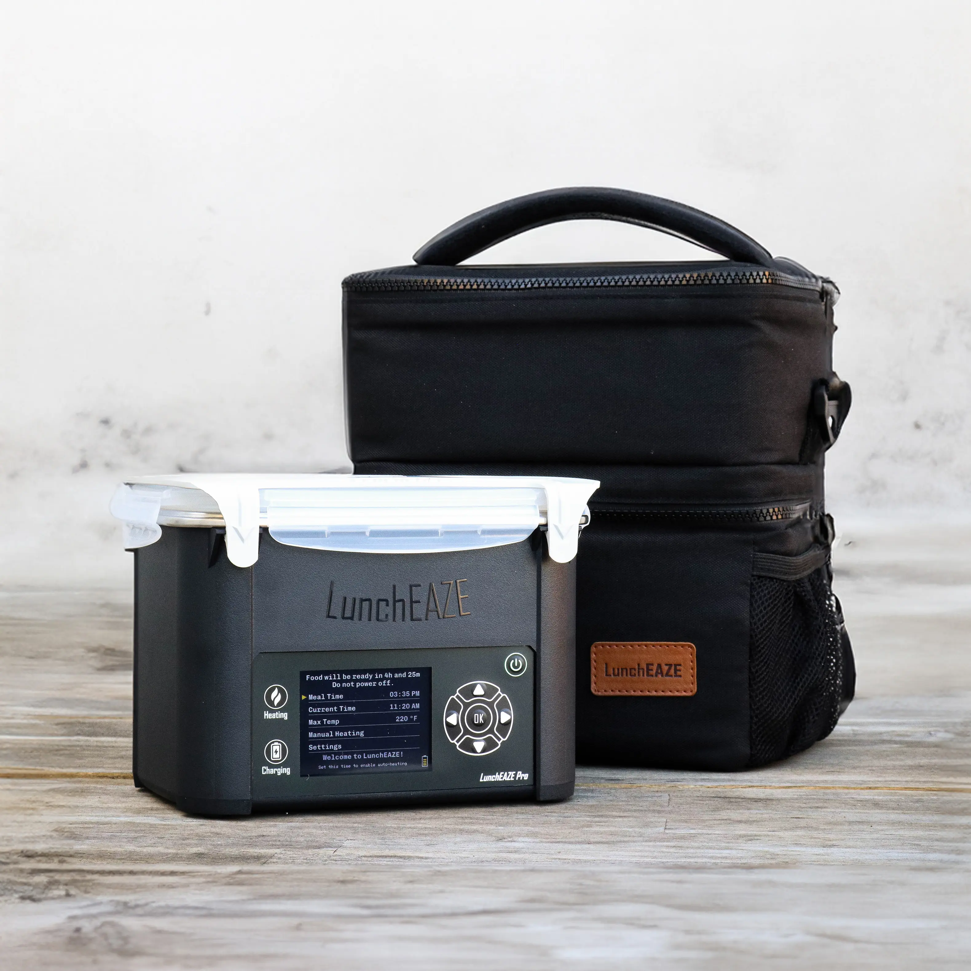 Lonchera Eléctrica Inalámbrica con Batería, 4 Tazas, Calienta hasta 220°F, Programación Automática y Bolsa Térmica Incluida