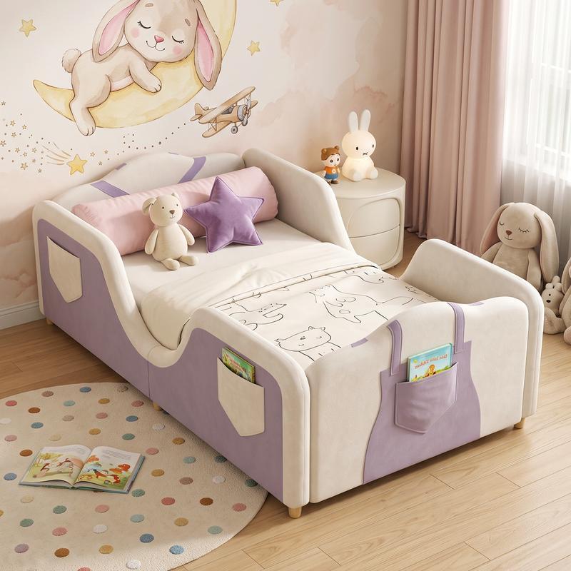 La cama ideal para tu pequeño. Segura, cómoda, con barandal desmontable y fácil de adaptar a su crecimiento.