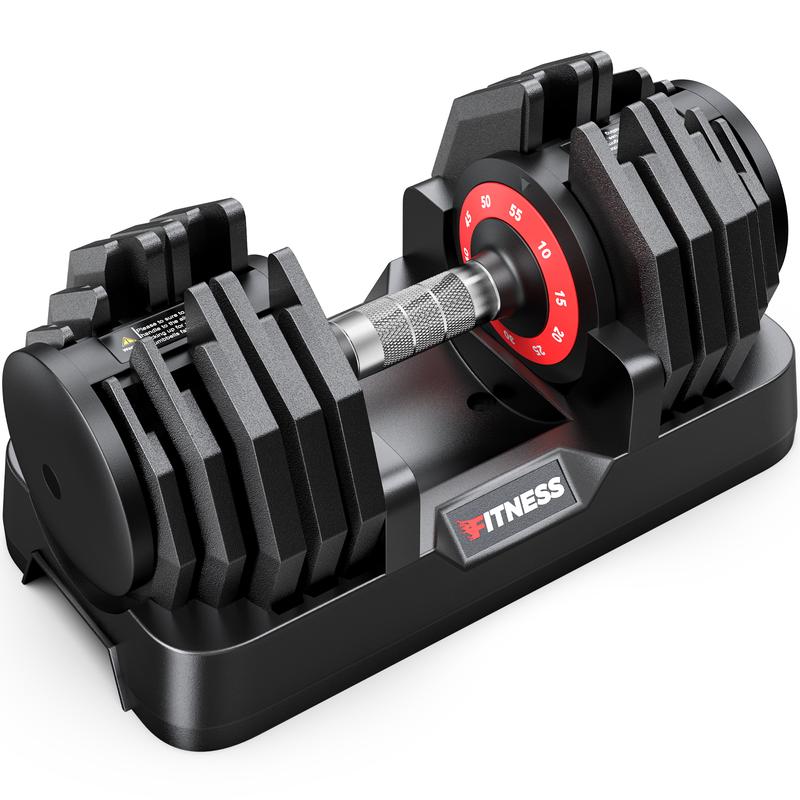 Mancuernas ajustables de 25 kg / 36 kg, cambio rápido en 1 segundo, sistema 5 en 1, diseño antideslizante en el mango, ideales para gimnasio en casa, entrenamiento para hombres y mujeres.
