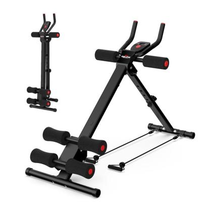 Máquina para Abdominales y Entrenamiento de Core, Estructura de Acero Ajustable, Plegable, Pantalla LCD, Soporta 440 lb