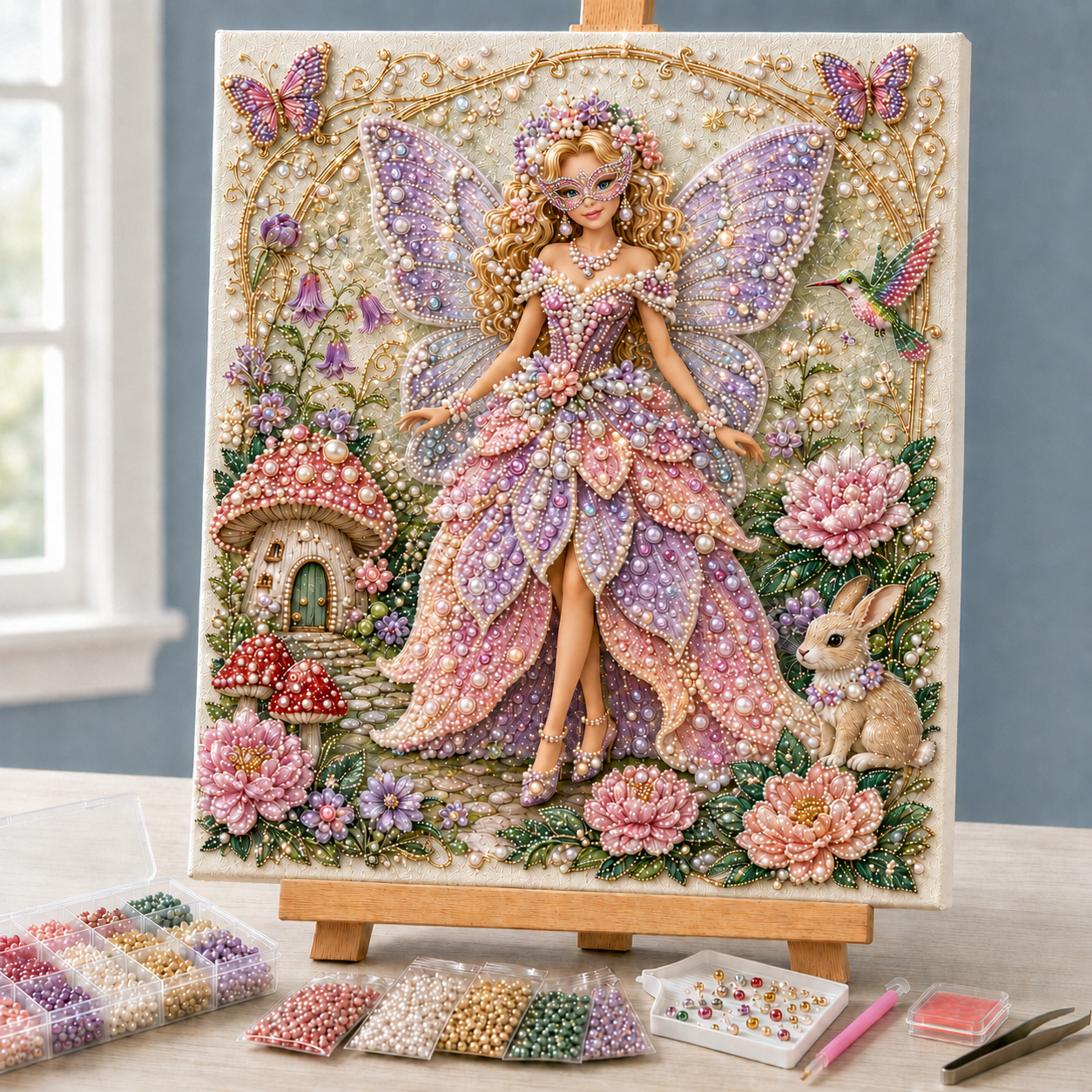 🔥Only Today BUY 3 GET 1 FREE🎁Fashion Doll Pearl Art DIY Kit💎