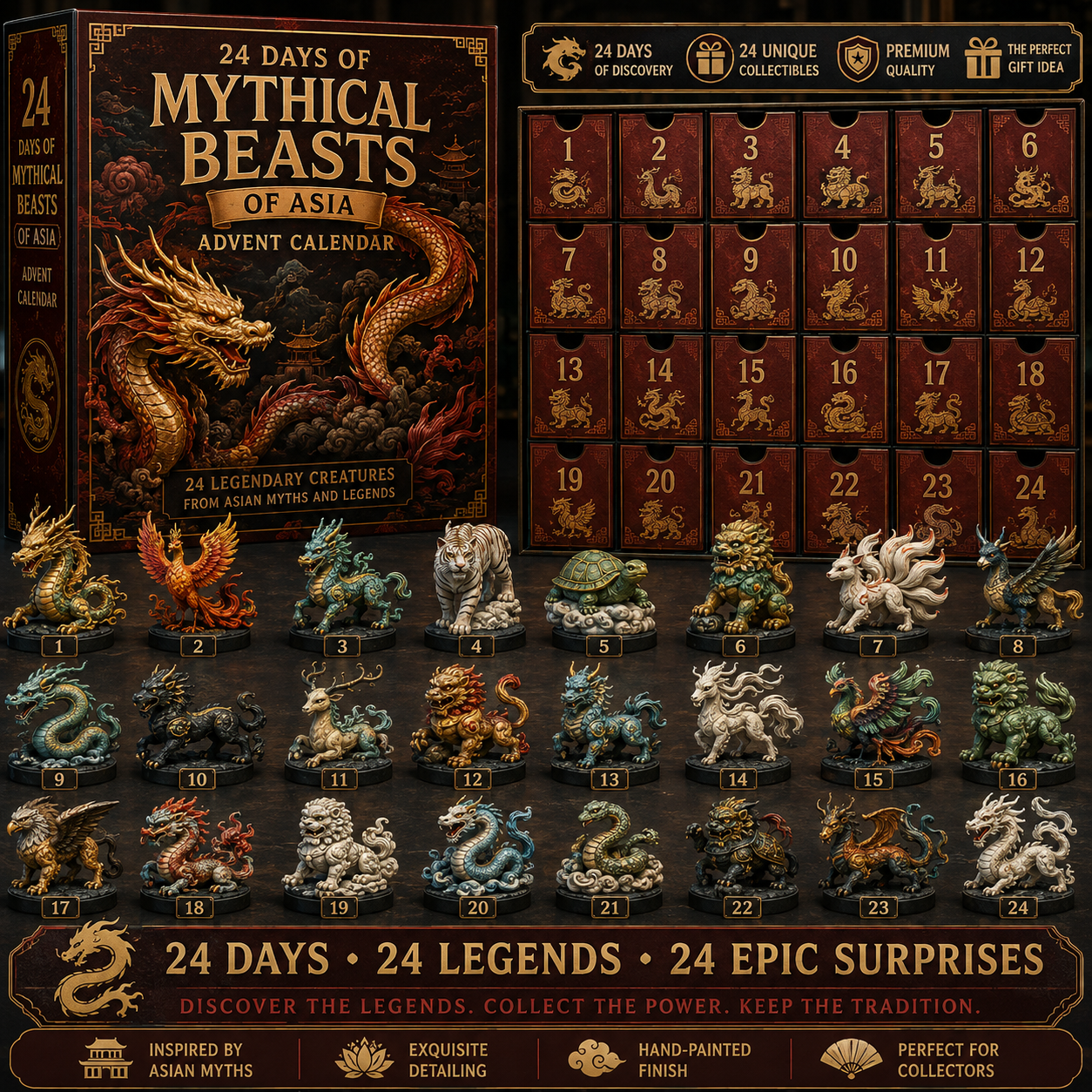 24 Days of Legendary Creatures Advent Calendar