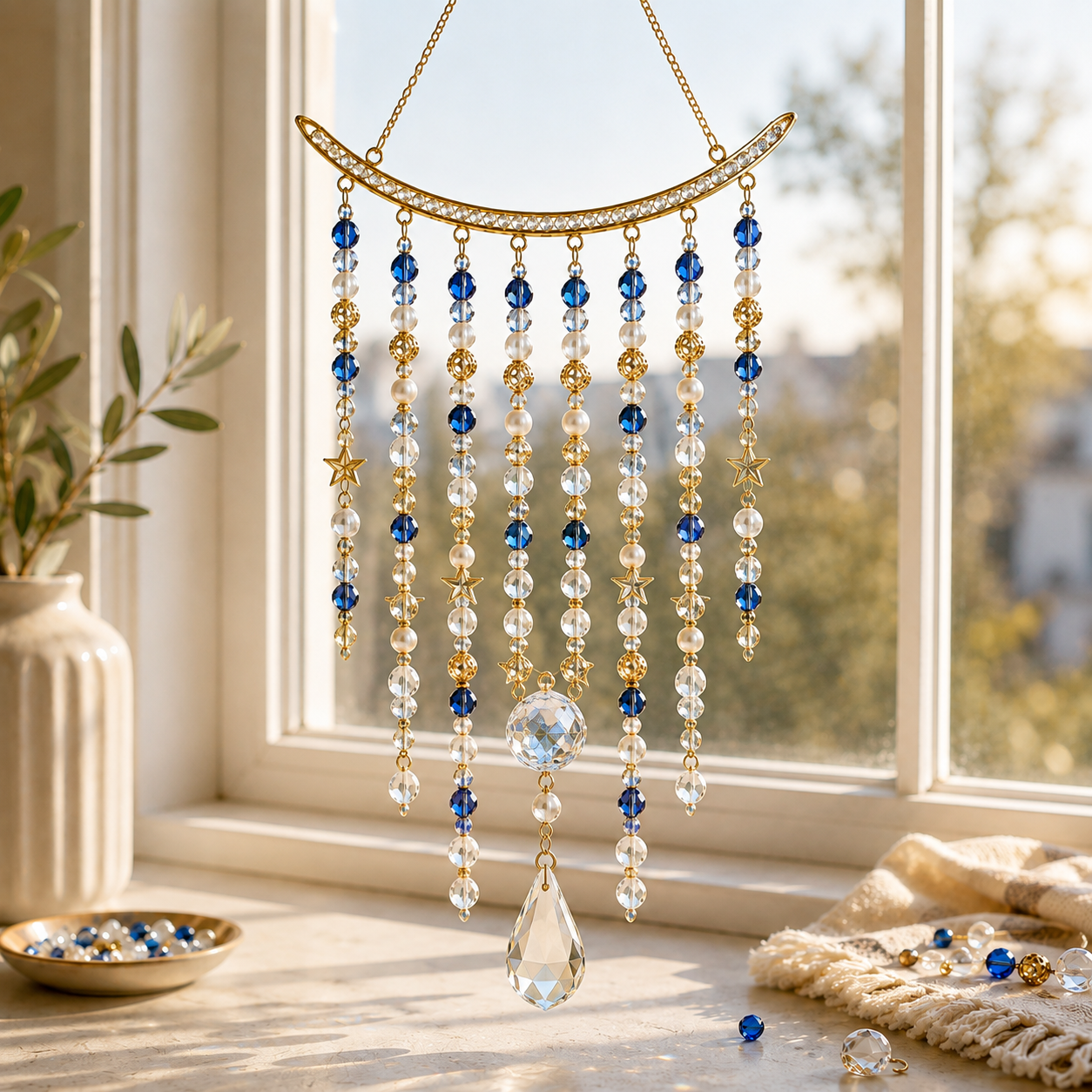 🕎 DIY Hanukkah Beaded Suncatcher Kit  Create Your Own Festival of Lights Window Décor