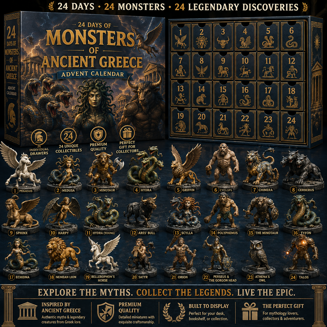 24 Days of Legendary Creatures Advent Calendar