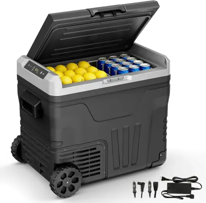 Refrigerador portátil EUHOMY de 12 V - 35 L de refrigeración de doble zona