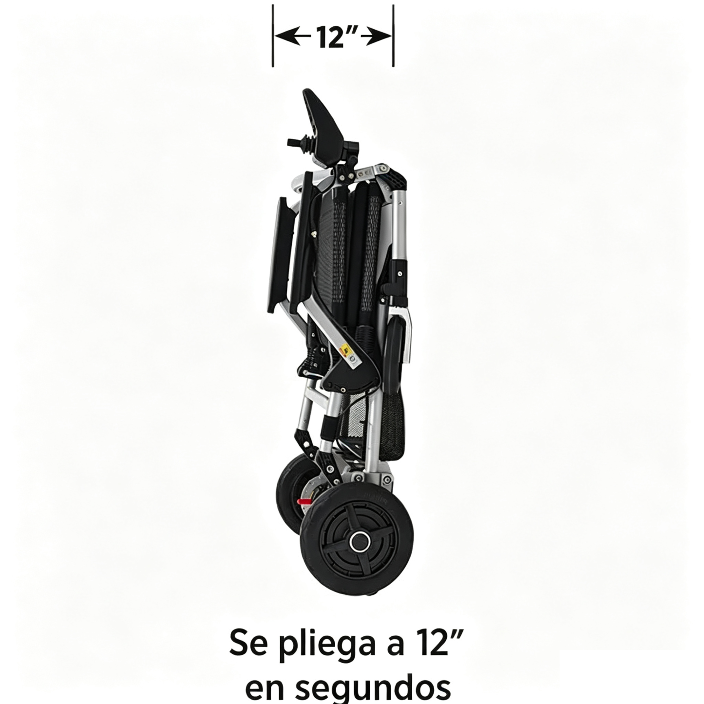 ✨Silla de ruedas eléctrica ligera y portátil que se pliega hasta las 12 pulgadas