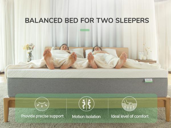 Cooling Gel Memory Foam Mattress&Fiberglass-Free - Medium Plush Feel with Motion Isolating, Bliss, King/Queen/Full/Twin, Egg Crate Design, 10/12 Inch ,Easy Maintenance Cooling Technology, queen size mattress,Back To SchoolBack To SchoolBack To School