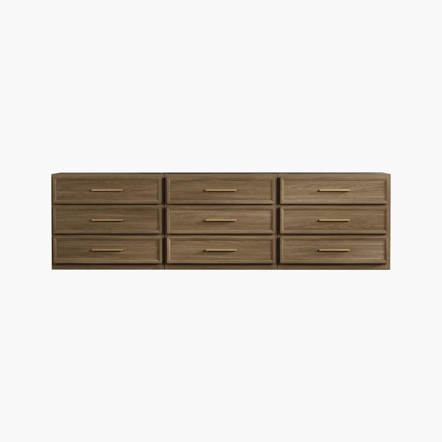 Mesita de noche alta extragrande SICOTAS con 3 cajones de almacenamiento y tiradores dorados, mesa auxiliar moderna para el hogar/dormitorio, ideal para la mesita de noche o la habitación infantil. Requiere montaje. Mueble de interior impermeable.