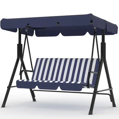 Hamaca doble con soporte incluido - Hamaca resistente de 215 kg para 2 personas con almohadilla y almohada de tela acolchada - Barra separadora de madera dura y soporte de acero portátil de 3,6 m para jardín, patio e interiores