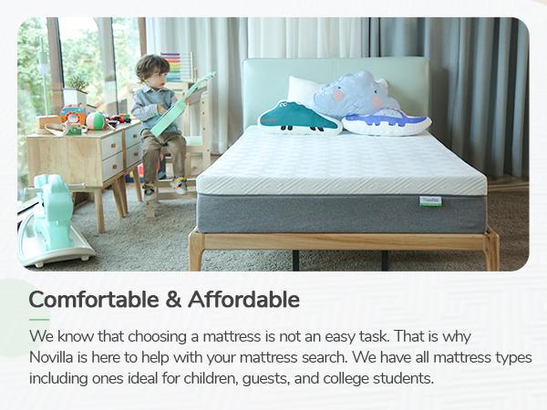Cooling Gel Memory Foam Mattress&Fiberglass-Free - Medium Plush Feel with Motion Isolating, Bliss, King/Queen/Full/Twin, Egg Crate Design, 10/12 Inch ,Easy Maintenance Cooling Technology, queen size mattress,Back To SchoolBack To SchoolBack To School