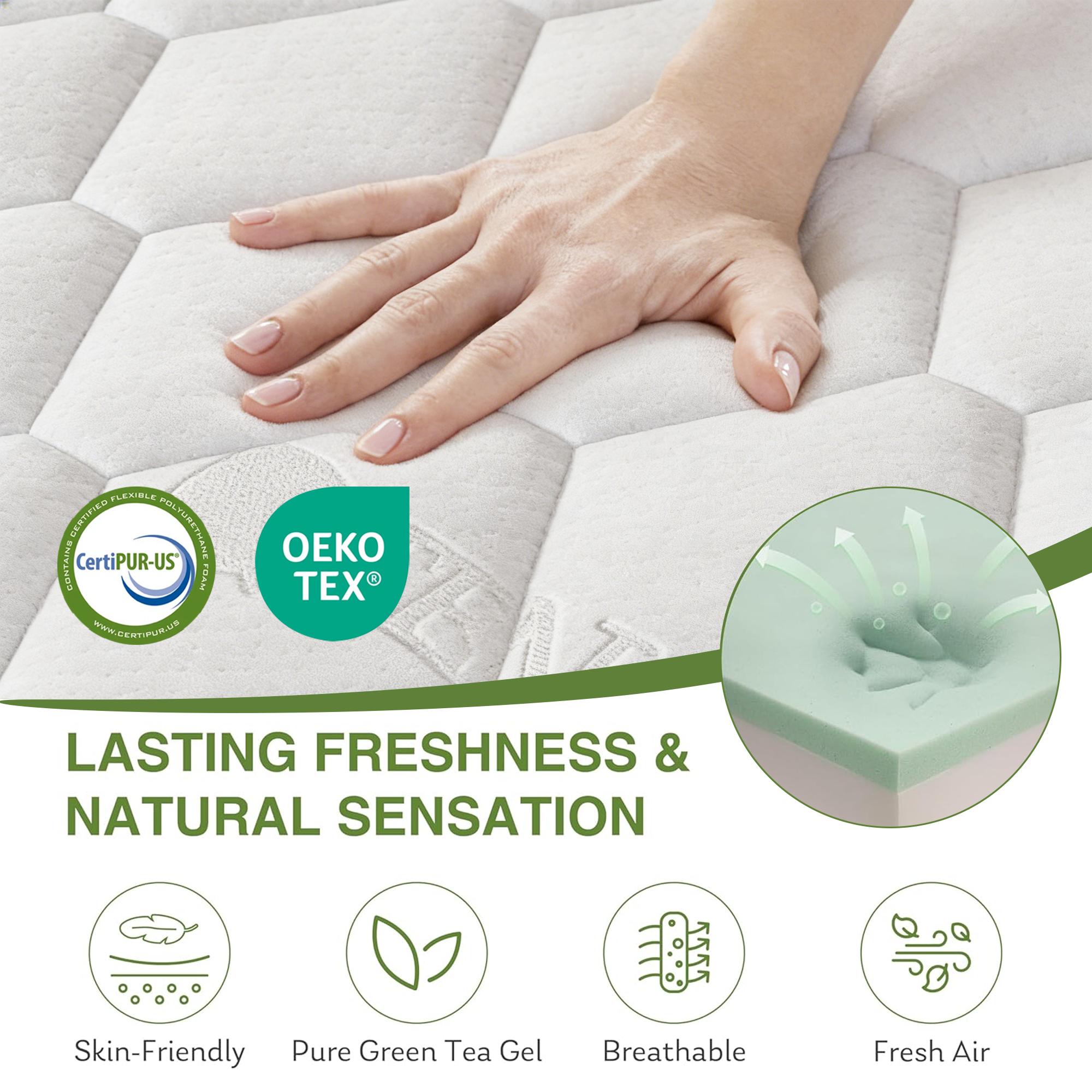 12 Inch Bed-in-a-Box Hybrid Mattress, Medium Firm with Pressure Relief & Motion Isolation, Twin/Full/Queen/King for All Sleepers, Queen Size Mattress, Full Size Mattress Supportive Memory Foam Premium Memory Foam