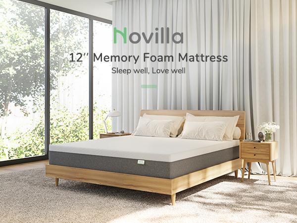 Cooling Gel Memory Foam Mattress&Fiberglass-Free - Medium Plush Feel with Motion Isolating, Bliss, King/Queen/Full/Twin, Egg Crate Design, 10/12 Inch ,Easy Maintenance Cooling Technology, queen size mattress,Back To SchoolBack To SchoolBack To School