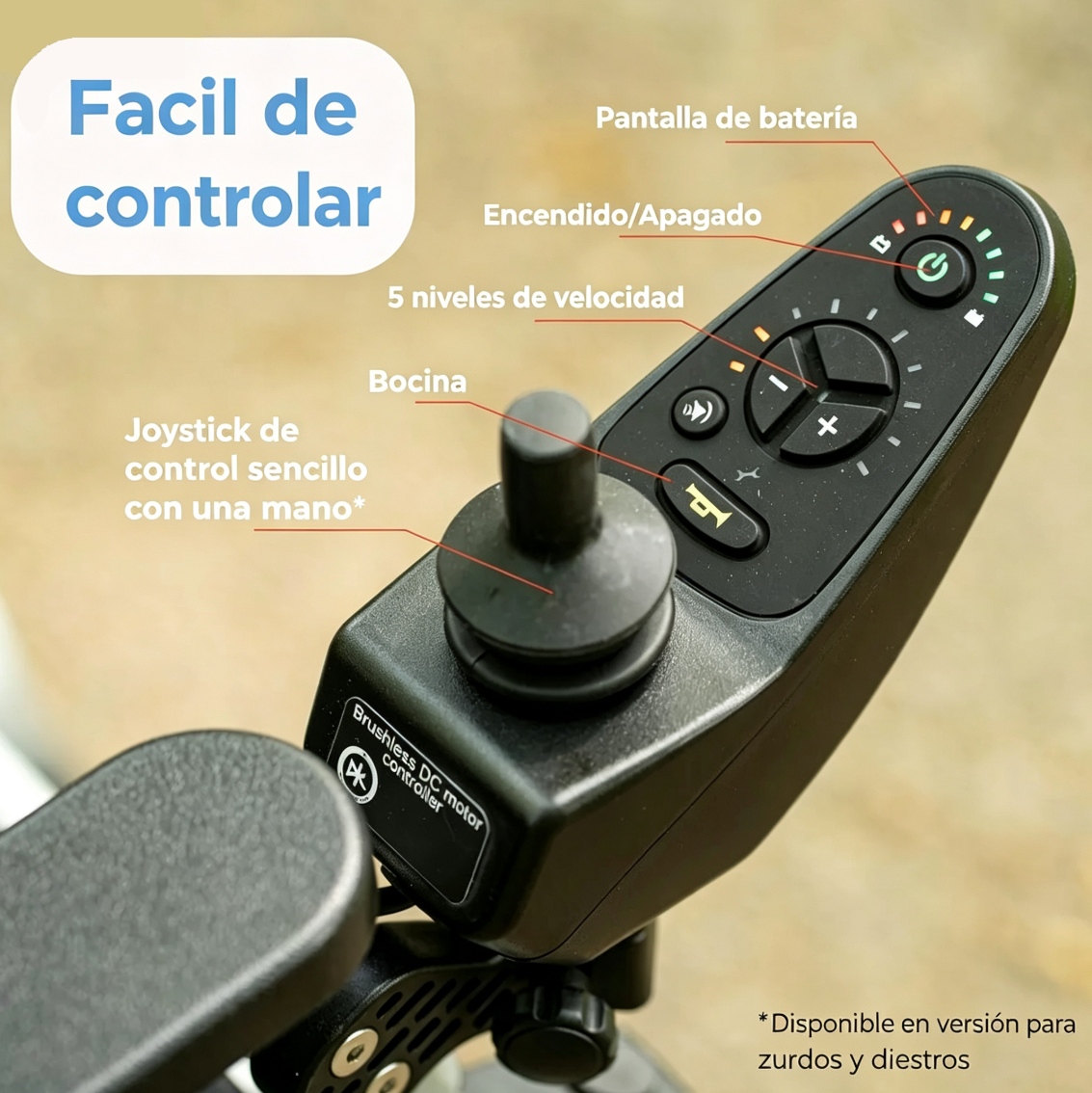 ✨Silla de ruedas eléctrica ligera y portátil que se pliega hasta las 12 pulgadas