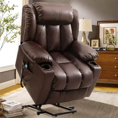 ✨Sillón reclinable elevador de lujo con función de calor y masaje