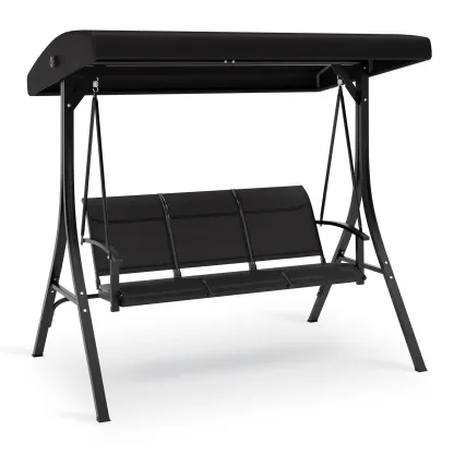 Hamaca doble con soporte incluido - Hamaca resistente de 215 kg para 2 personas con almohadilla y almohada de tela acolchada - Barra separadora de madera dura y soporte de acero portátil de 3,6 m para jardín, patio e interiores