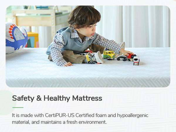 Cooling Gel Memory Foam Mattress&Fiberglass-Free - Medium Plush Feel with Motion Isolating, Bliss, King/Queen/Full/Twin, Egg Crate Design, 10/12 Inch ,Easy Maintenance Cooling Technology, queen size mattress,Back To SchoolBack To SchoolBack To School