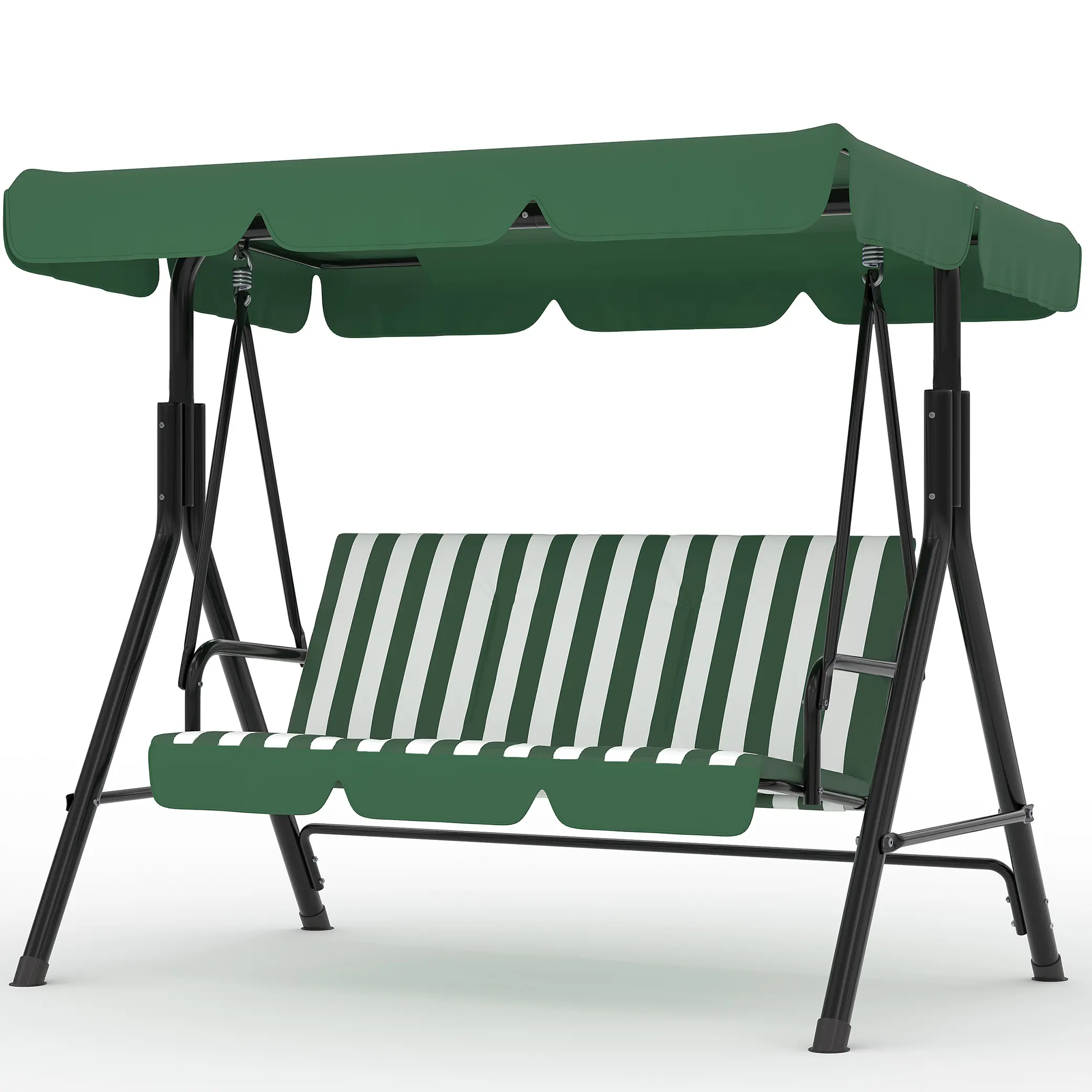 Hamaca doble con soporte incluido - Hamaca resistente de 215 kg para 2 personas con almohadilla y almohada de tela acolchada - Barra separadora de madera dura y soporte de acero portátil de 3,6 m para jardín, patio e interiores