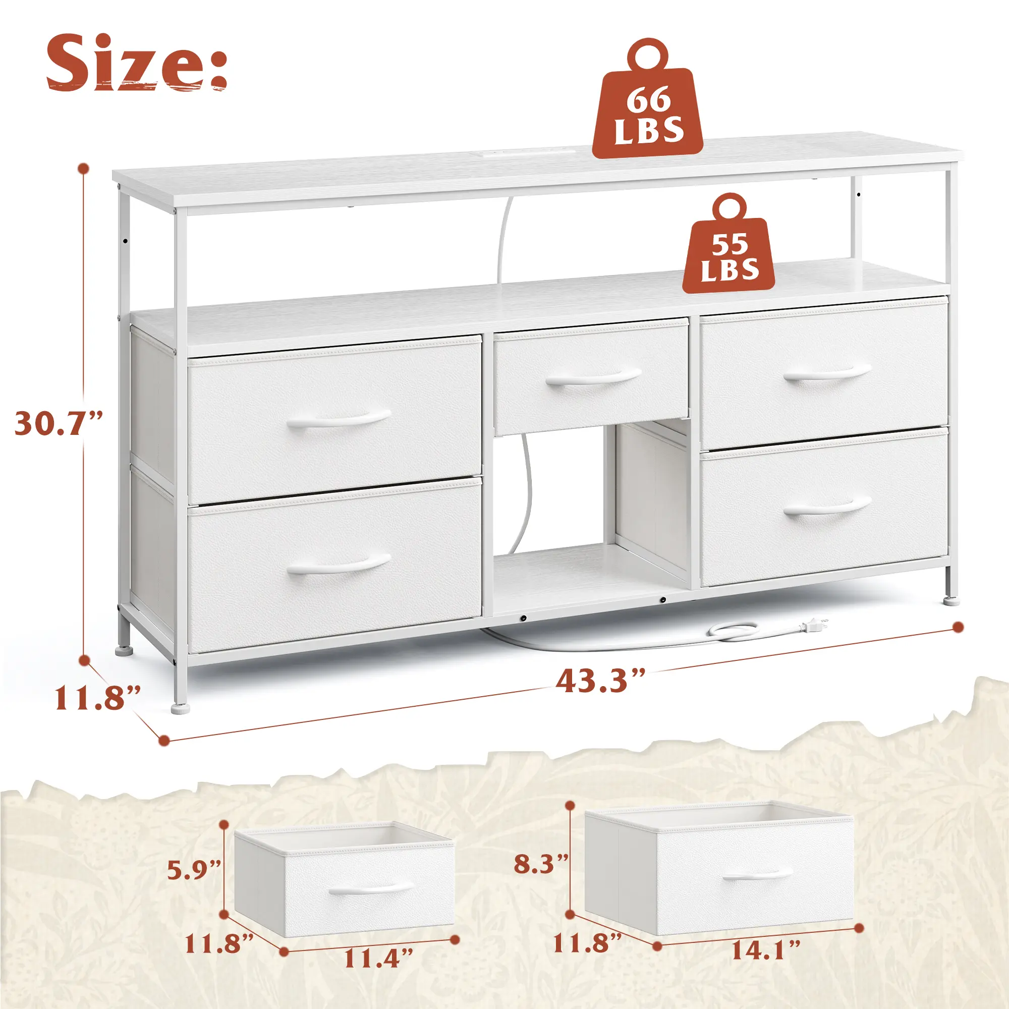 【Trucos económicos para el hogar】Cómoda alta Raybee de 16 cajones profundos para dormitorio, cómoda de tela extragrande con estructura de acero, unidad organizadora de torre de almacenamiento de ropa ancha para armario, dormitorio, sala de estar, muebles