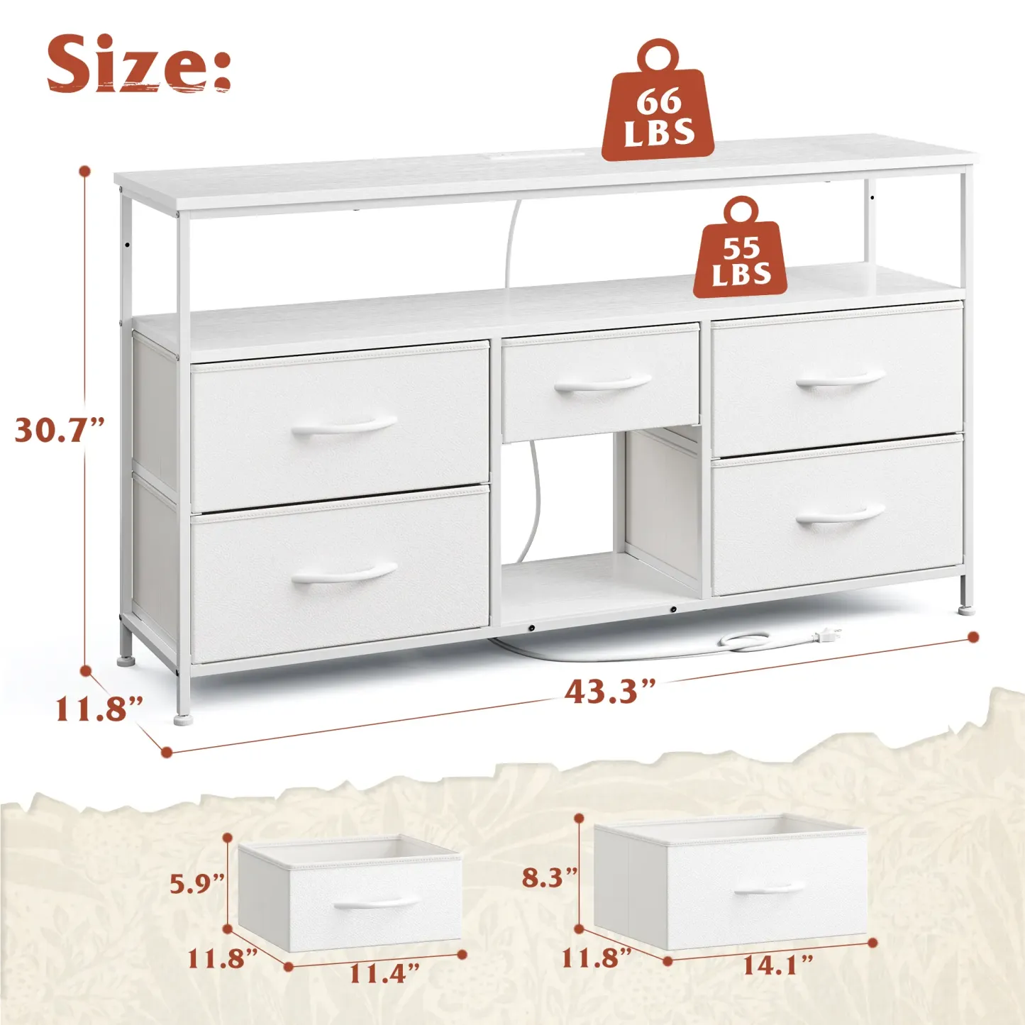 【Trucos económicos para el hogar】Cómoda alta Raybee de 16 cajones profundos para dormitorio, cómoda de tela extragrande con estructura de acero, unidad organizadora de torre de almacenamiento de ropa ancha para armario, dormitorio, sala de estar, muebles