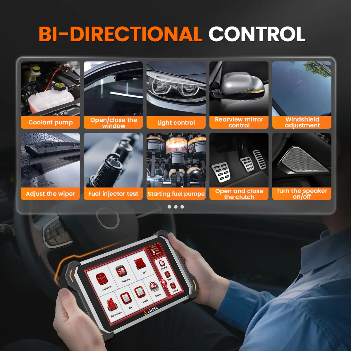 Escáner OBD2 ANCEL DS600BT: Herramienta de diagnóstico de sistemas completos