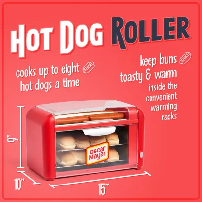 Nostalgia Oscar Mayer: rodillo para perritos calientes y calentador de panecillos