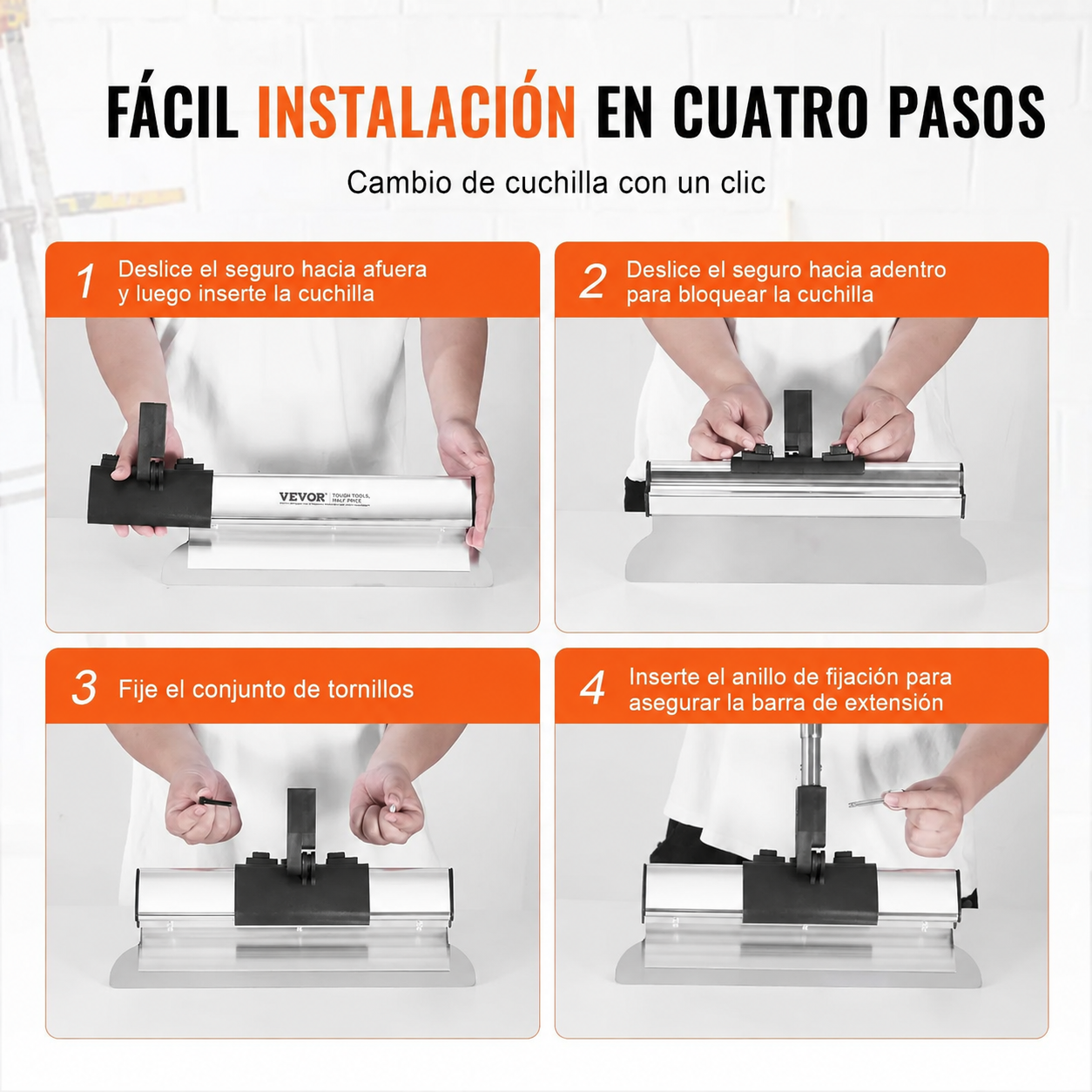 ✨Juego de cuchillas alisadoras VEVOR