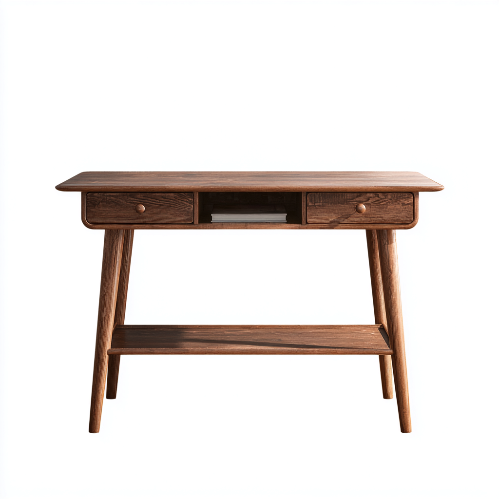 Scrivania-legno-118x50x80 cm-marrone-design moderno-Javexdadecor