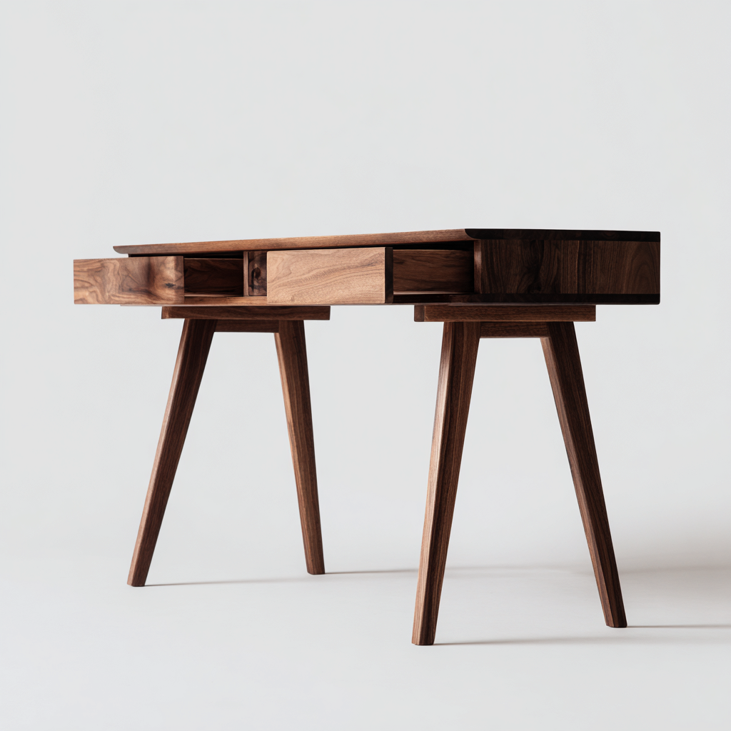 Scrivania-legno-130x58x77 cm-marrone-design moderno-Javexdadecor