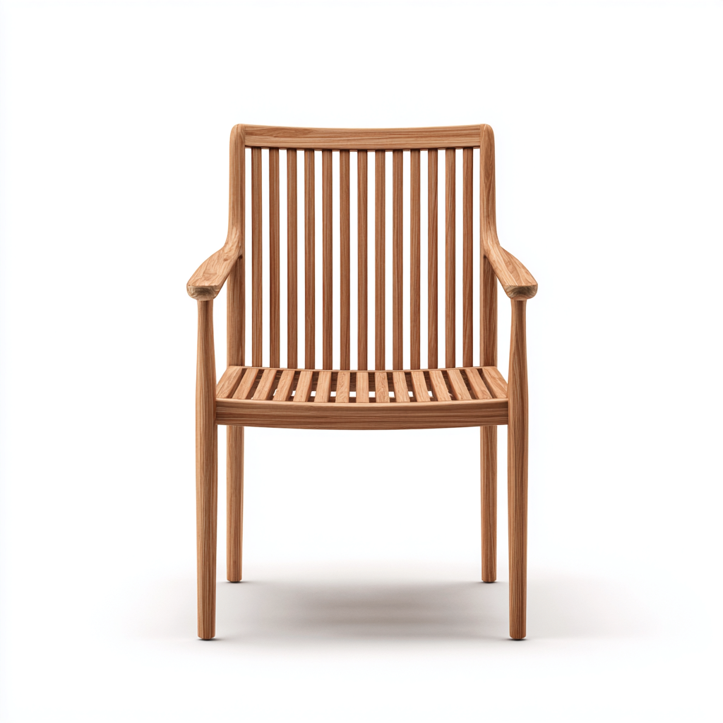 Poltrona da giardino - Legno - 66x61x84 cm - Marrone - Design classico-Javexdadecor