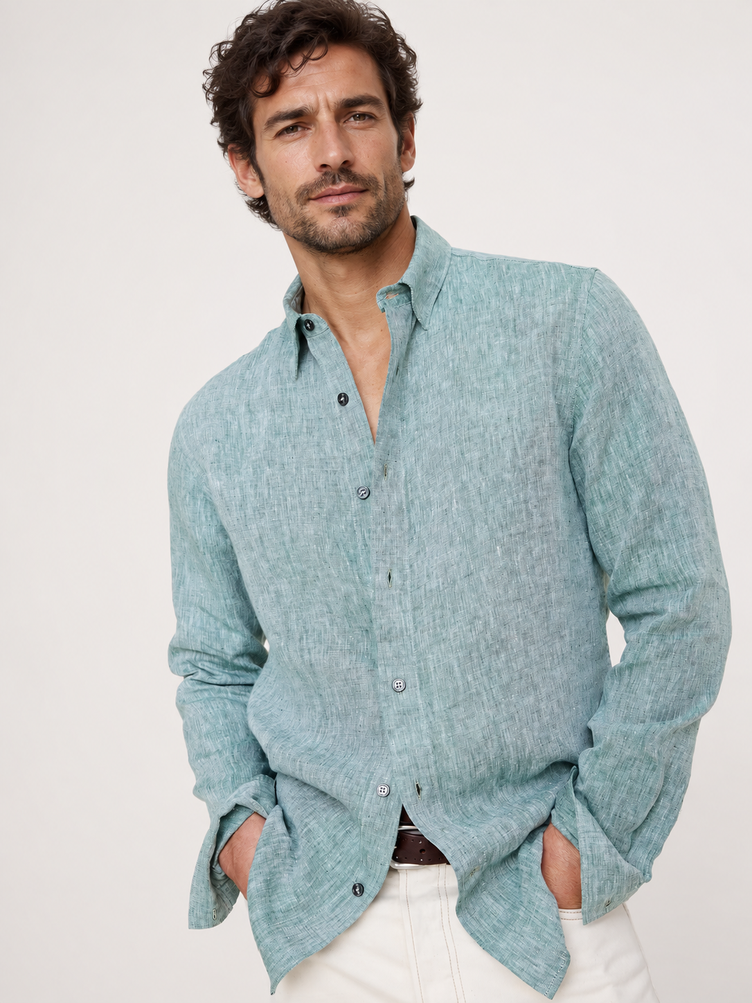 🔥Limited-Time Deal: 16-Pack Men’s Slim-Fit Linen Shirts – Only $32