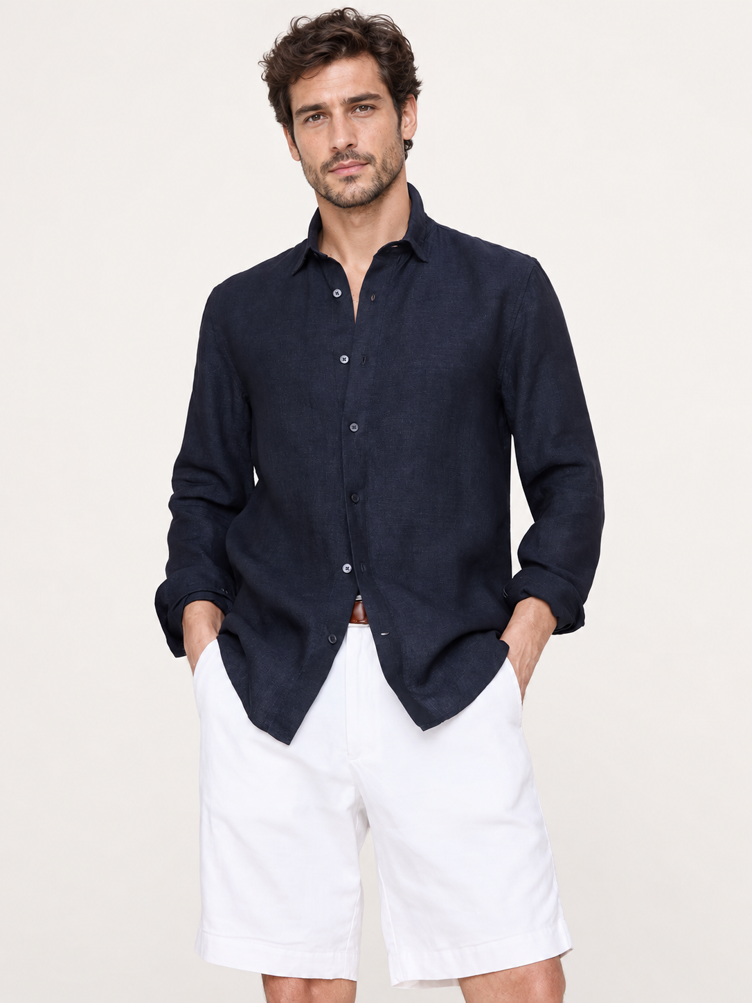 🔥Limited-Time Deal: 16-Pack Men’s Slim-Fit Linen Shirts – Only $32