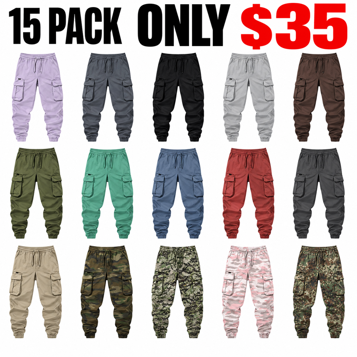 Men's Flap Pocket Drawstring Cargo Pants, Loose Drawstring Waist Jogger Trousers, Summer, Men Clothes, Please Purchase A Size Up