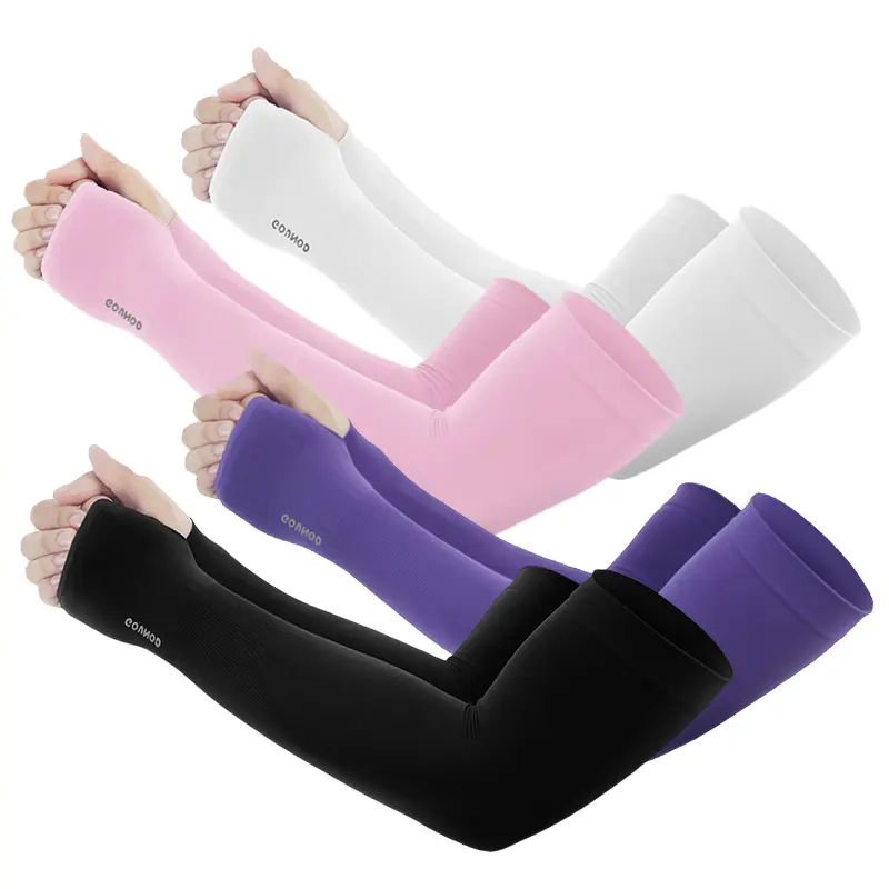 Compression Arm Sleeves for Men Women, UPF50+ Cooling Sun Protection, Quick‑Dry With Thumb & Watch Hole, Sports Support for Outdoor Casual