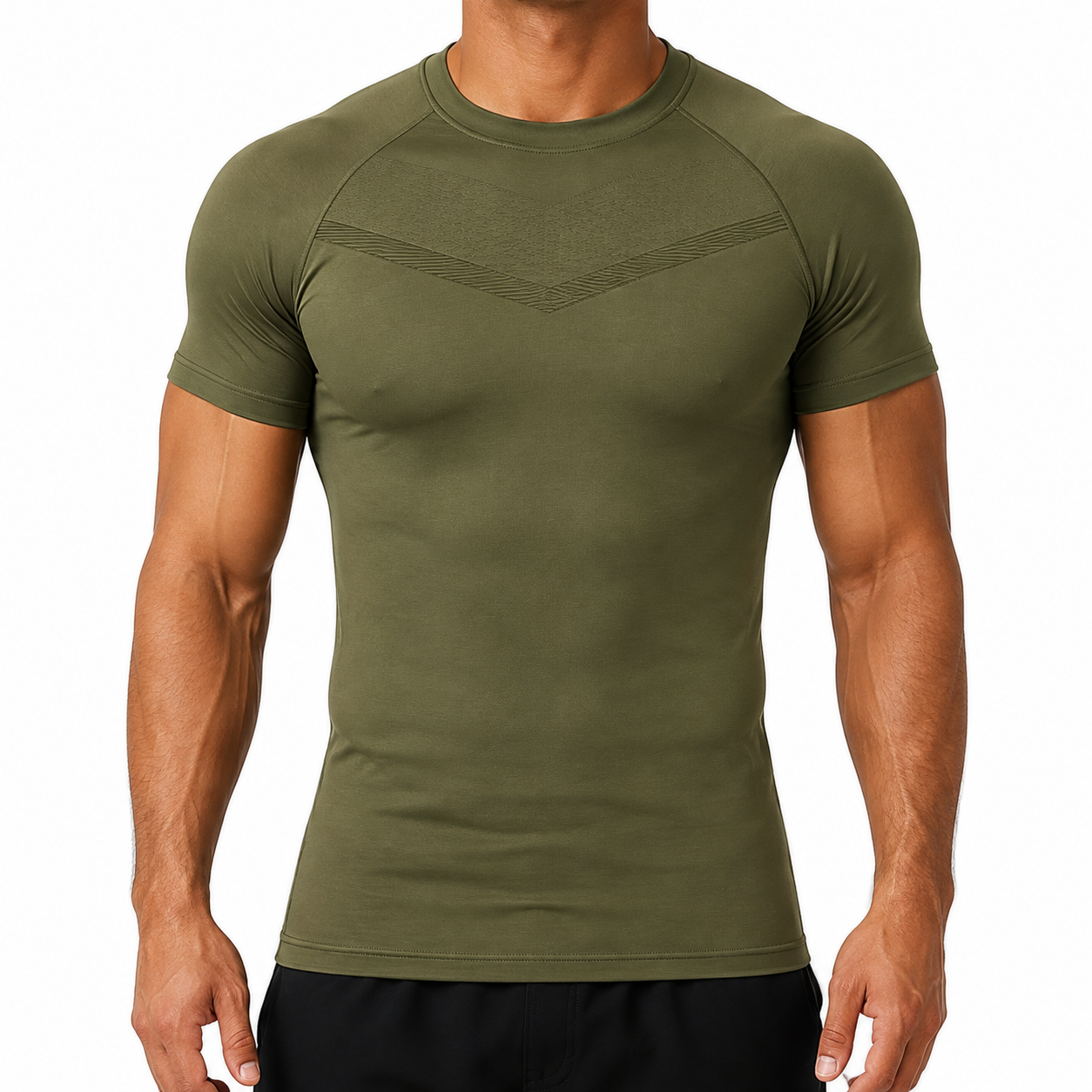 Men’s High‑GSM Compression Short Sleeve Tees, Performance Moisture‑Wicking Athletic Tops, 8 Pack Only $20