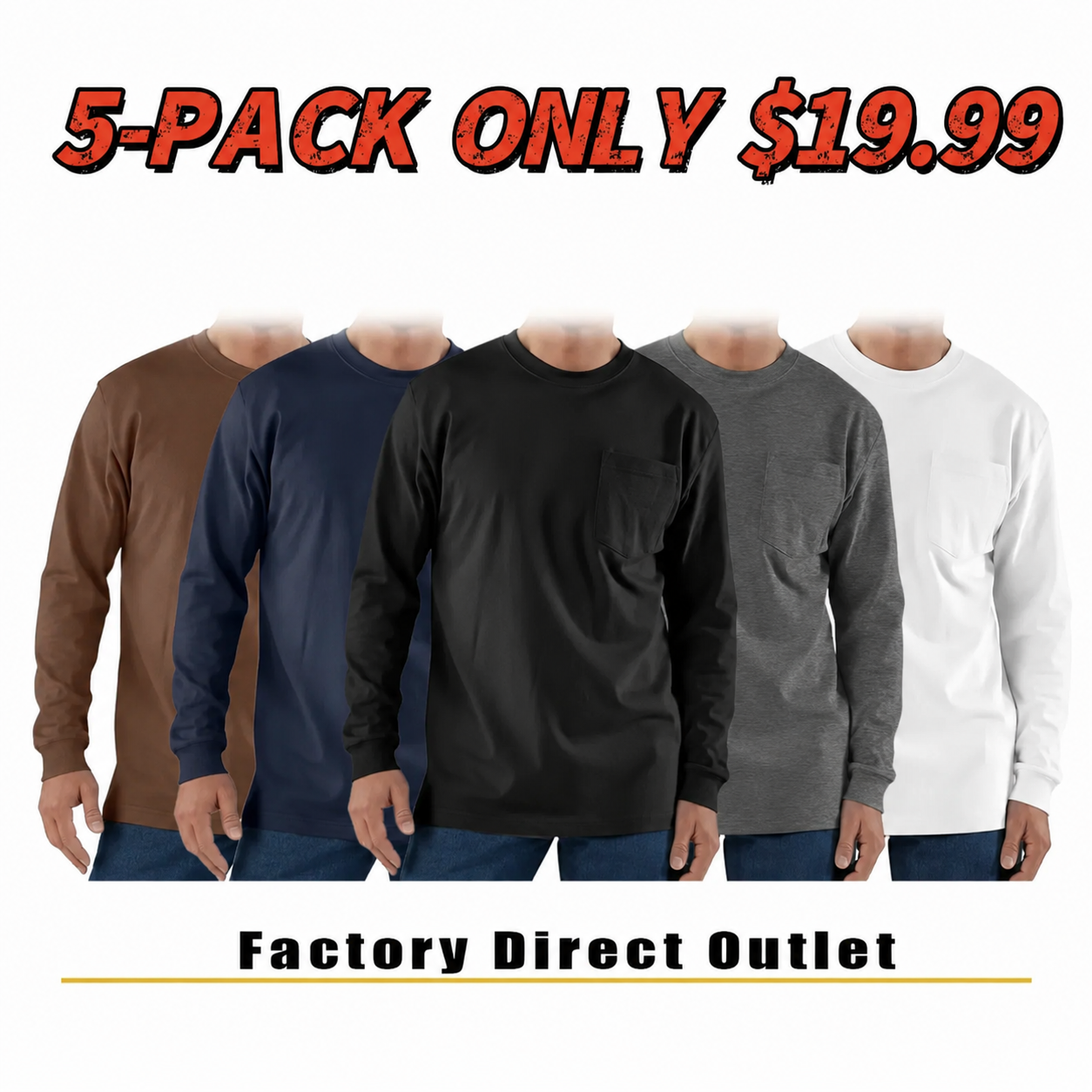 CHT Men's K126 Workwear Loose Fit Heavyweight Short-Sleeve Pocket T-Shirt (Also Available in Big & Tall)