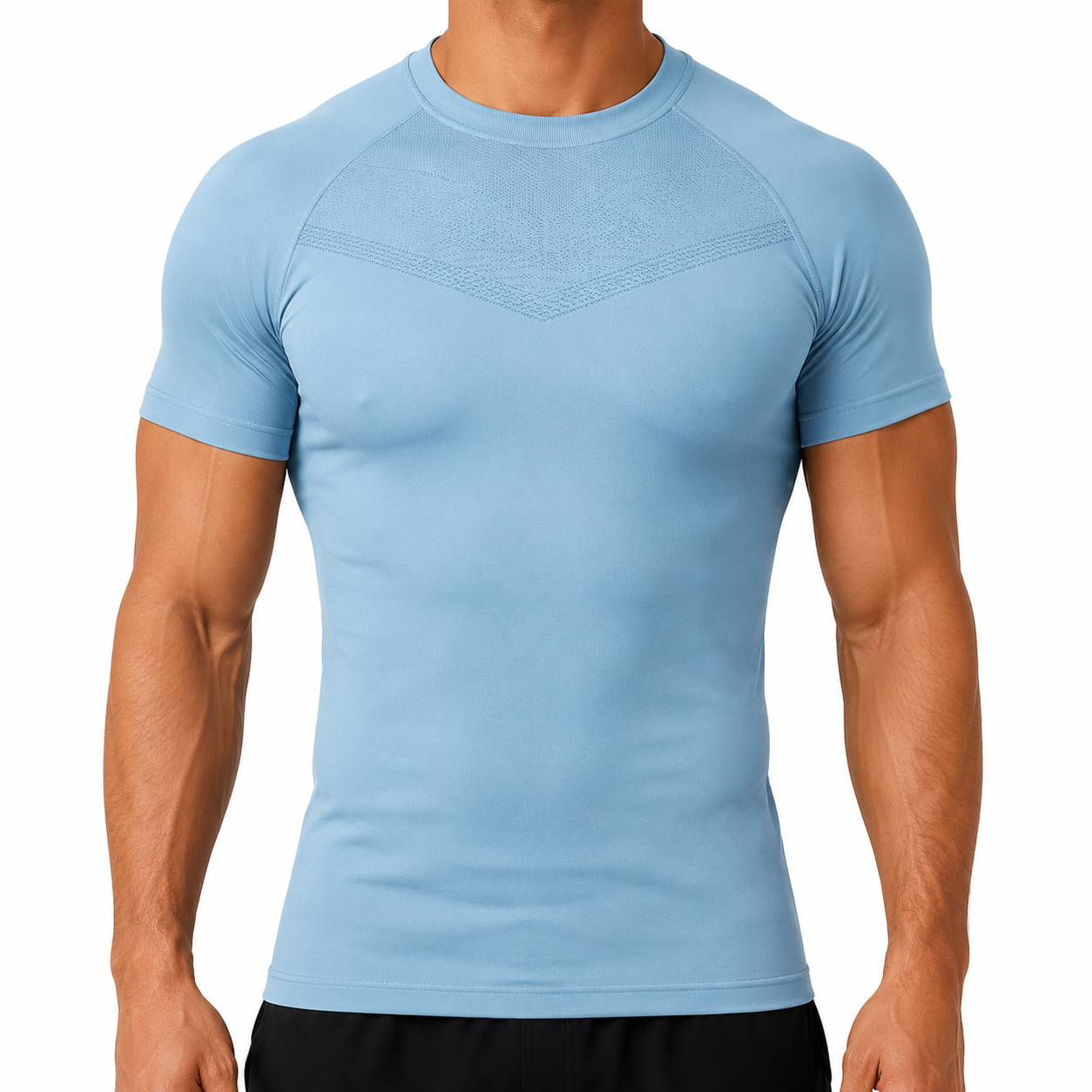 Men’s High‑GSM Compression Short Sleeve Tees, Performance Moisture‑Wicking Athletic Tops, 8 Pack Only $20