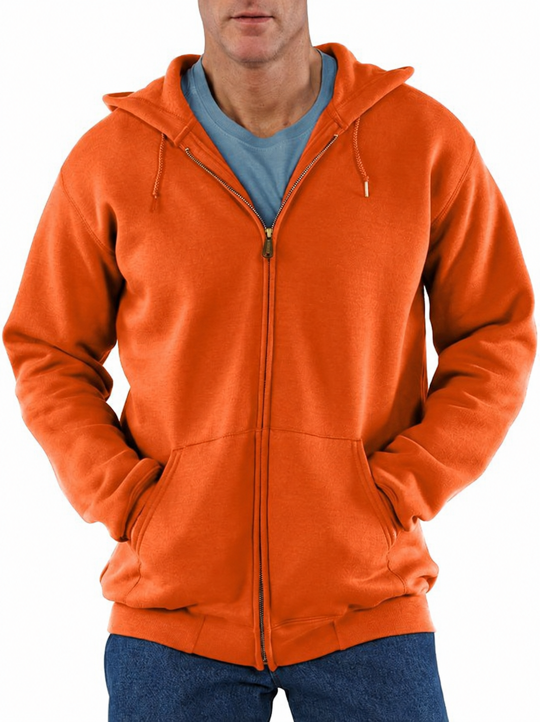 Limited-Time Sale: Men’s Heavyweight Full-Zip Hooded Sweatshirt – Durable Outside, Soft & Warm Inside