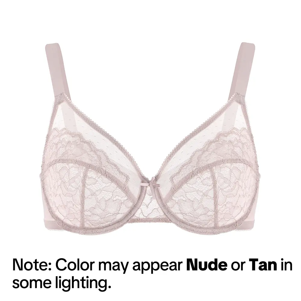 🔥 8 Pack ONLY $24 | Women’s Plus Size Floral Lace Minimizer Bras