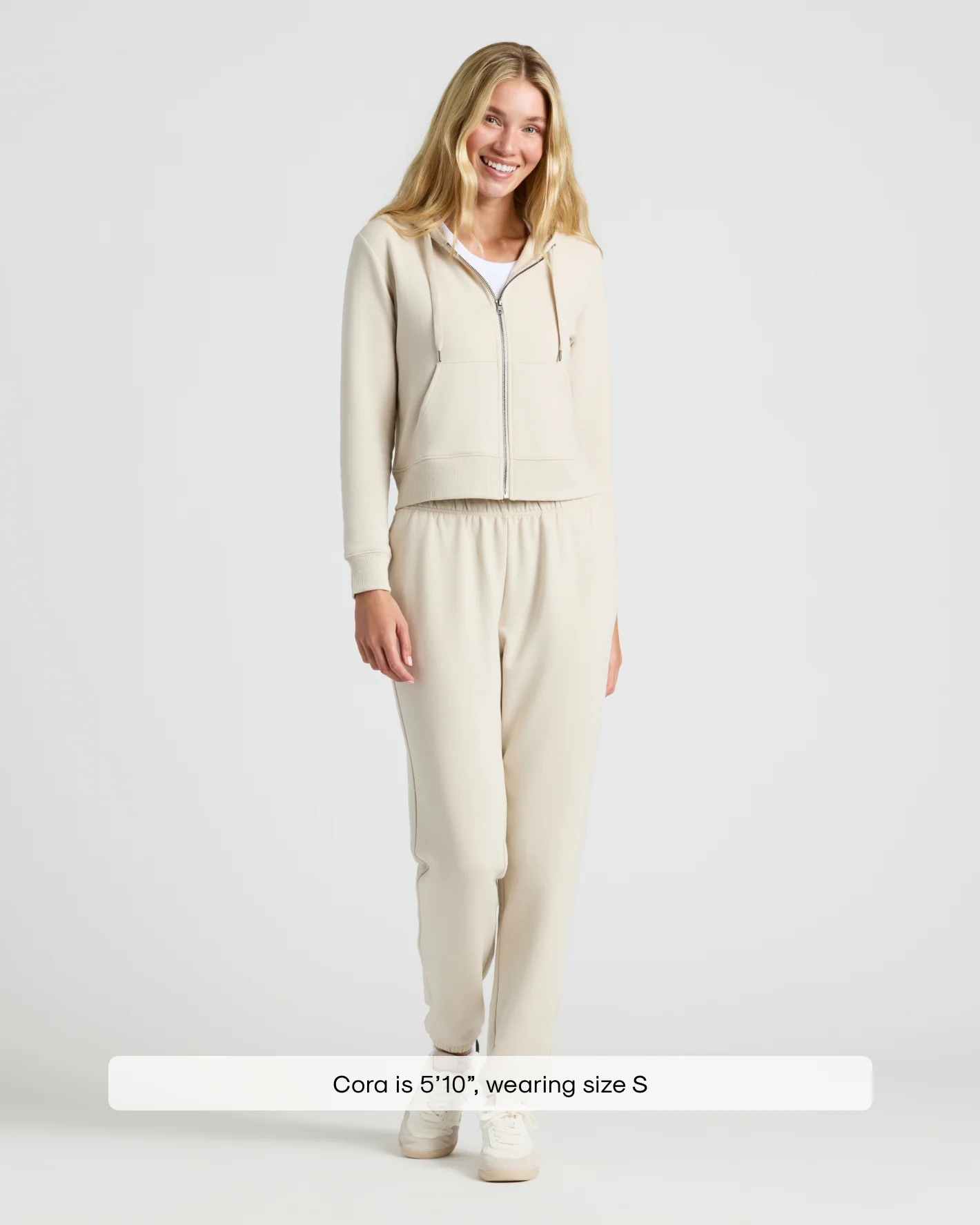 Crop Zip Hoodie & Relaxed Jogger Set（6 set only$35）