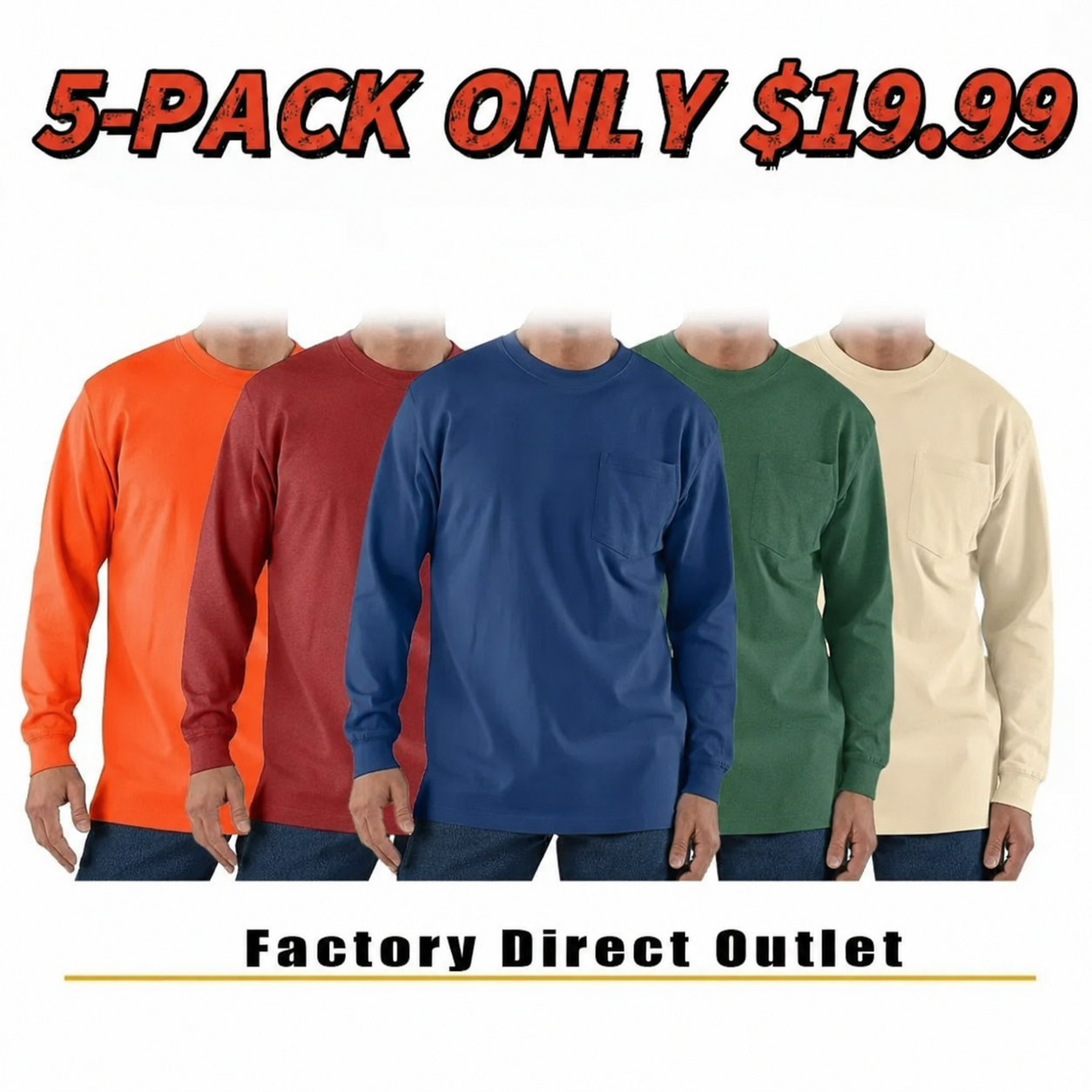 CHT Men's K126 Workwear Loose Fit Heavyweight Short-Sleeve Pocket T-Shirt (Also Available in Big & Tall)