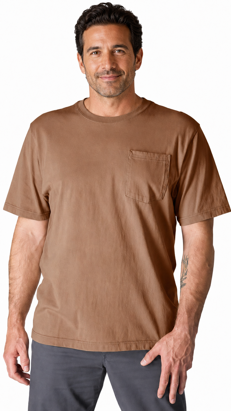 Men's Workwear Loose Fit Heavyweight Short-Sleeve Pocket T-Shirt (Also Available in Big & Tall)