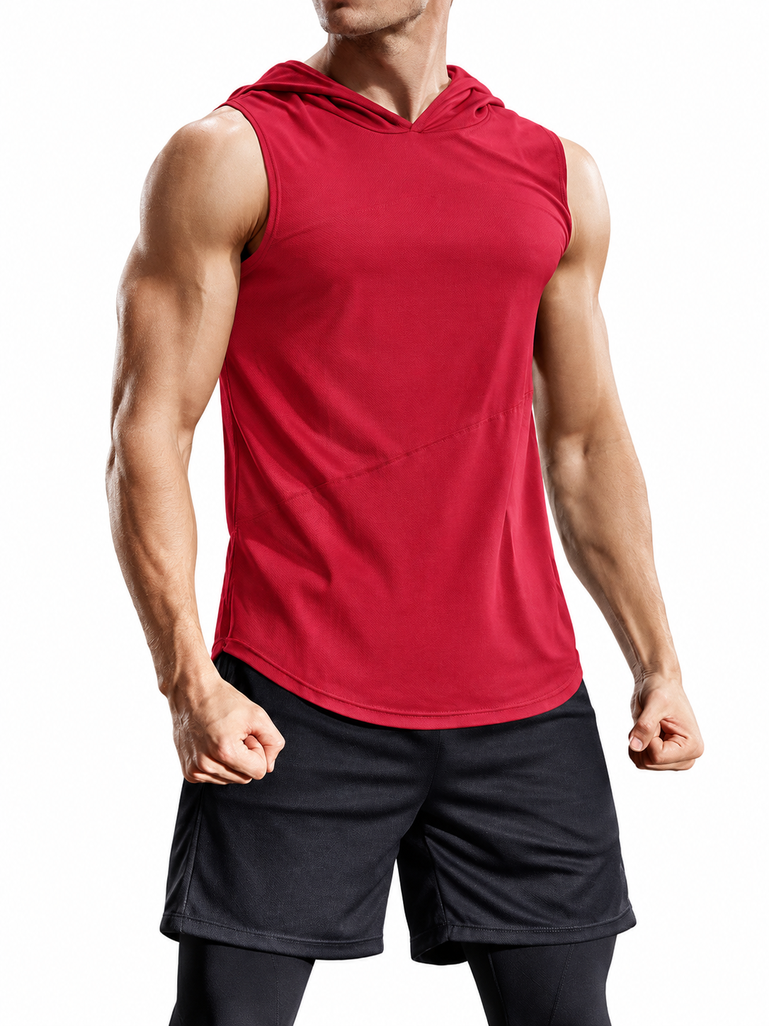8-Pack Men’s Dry-Fit Mesh Sleeveless Hooded Athletic Shirts – Limited-Time Offer, Only $25